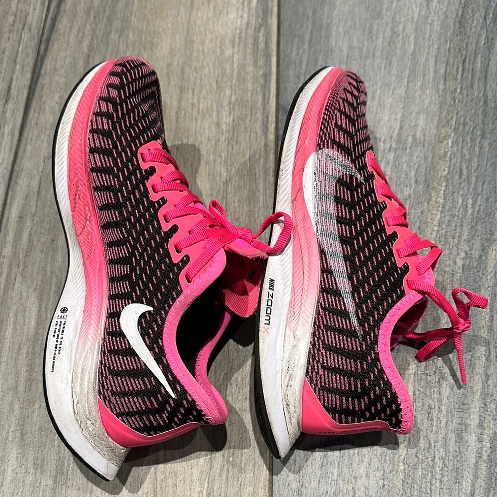 Nike Women's Pink and Black Zoom Pegasus Turbo Shoes